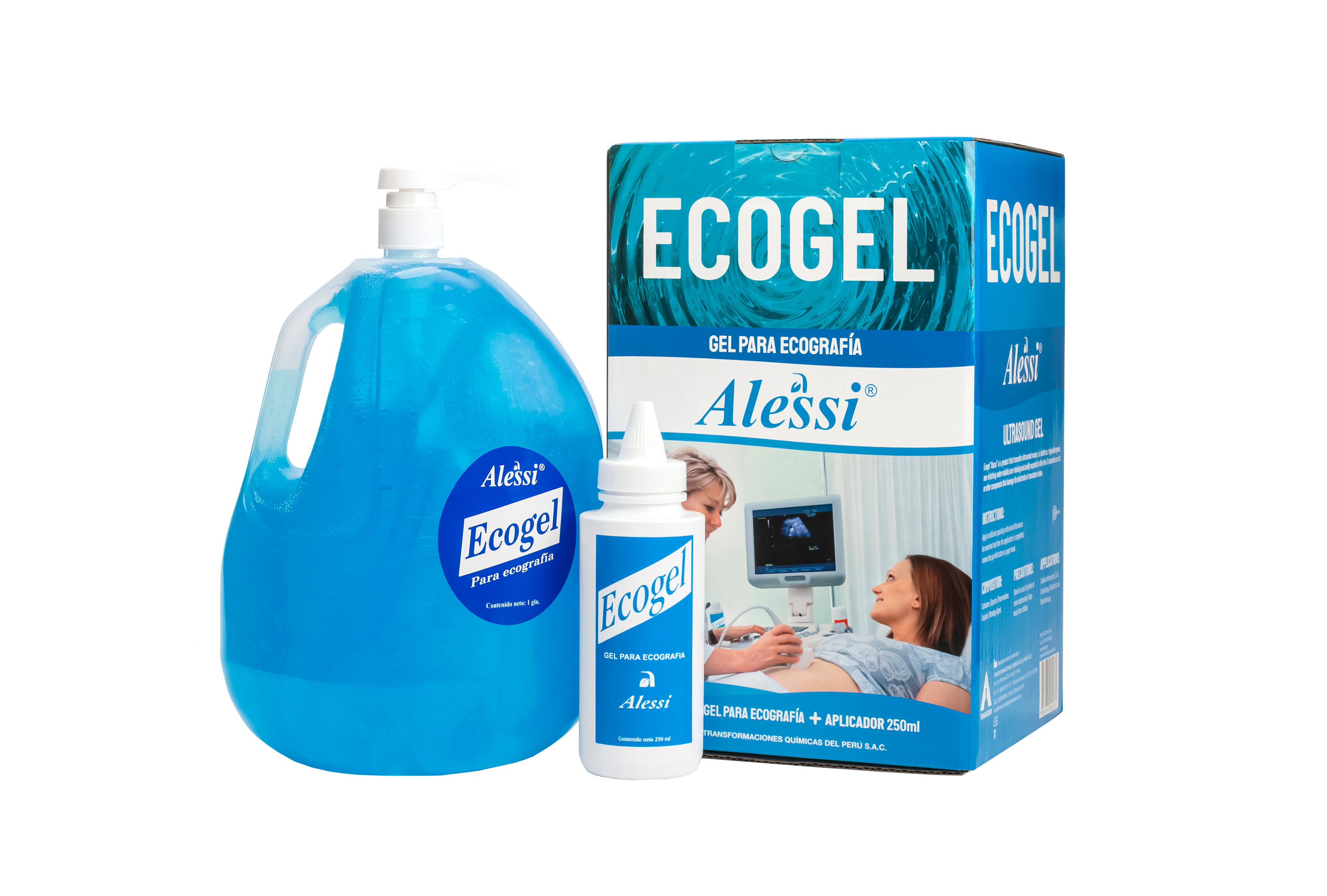 ECOGEL Galón 1L Celeste
