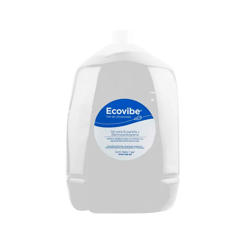 Ecovibe - Gel de Ecografía y Ultrasonido (1 Gal.) Transparente