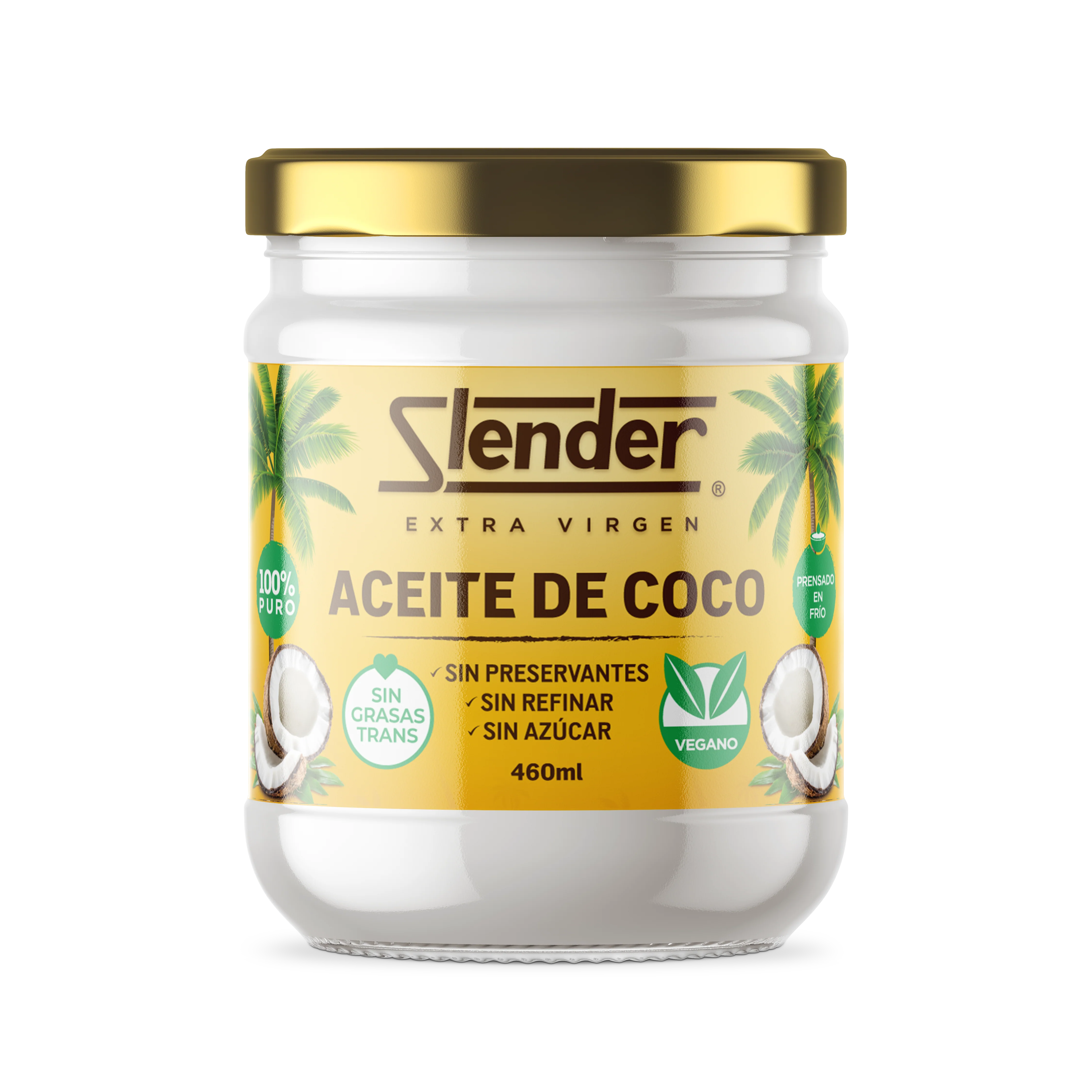 Slender - Aceite de Coco (460 ml.)