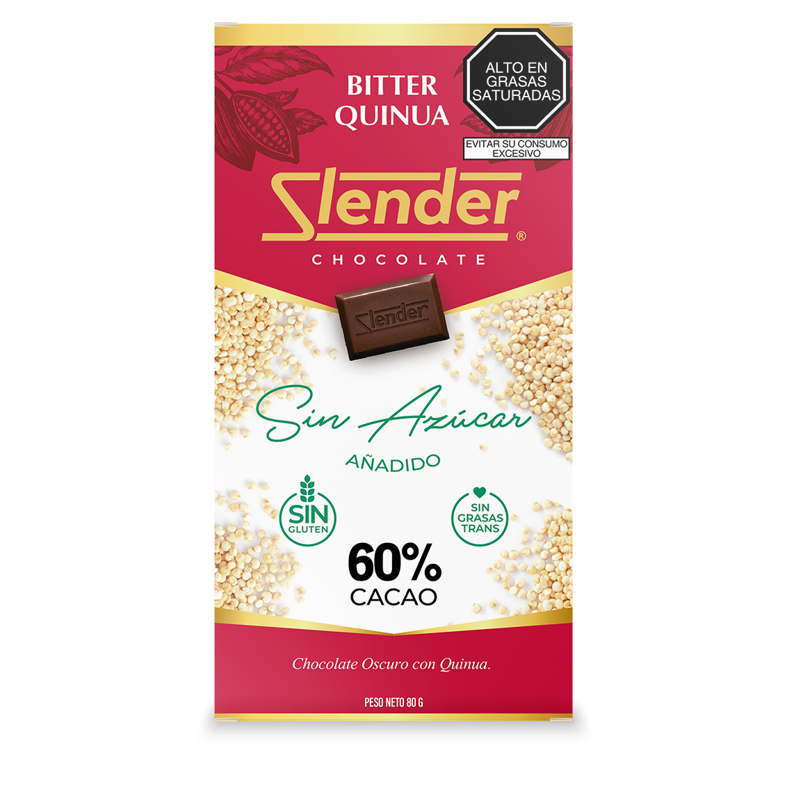 Slender - Bitter Quinua (80 gr.) al 60%