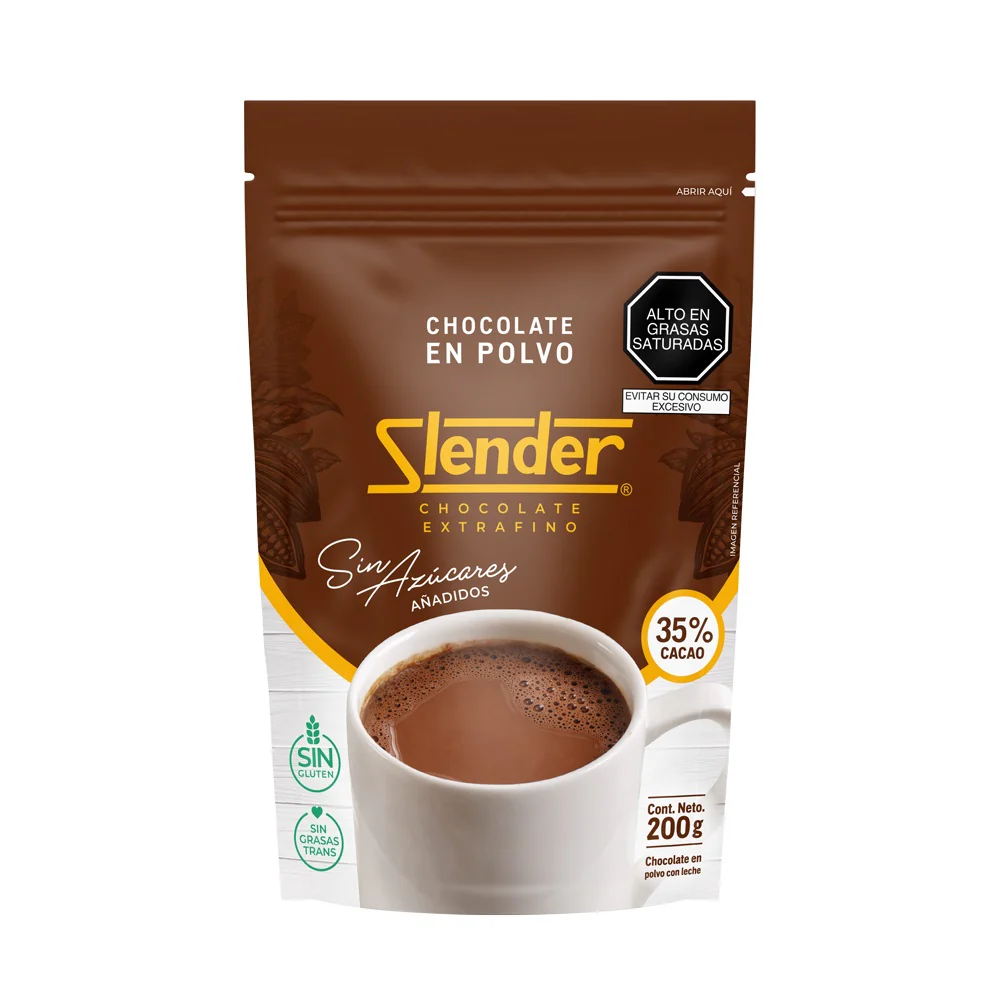 Slender - Chocolate en Polvo 200gr al 35%
