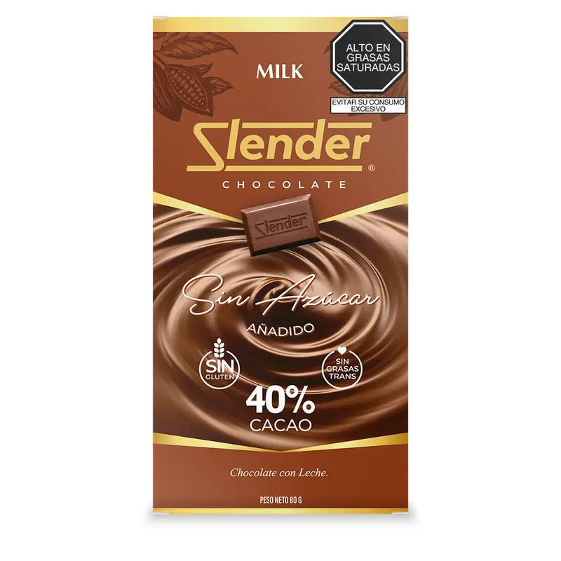 Slender - Milk (80 gr.) al 40%
