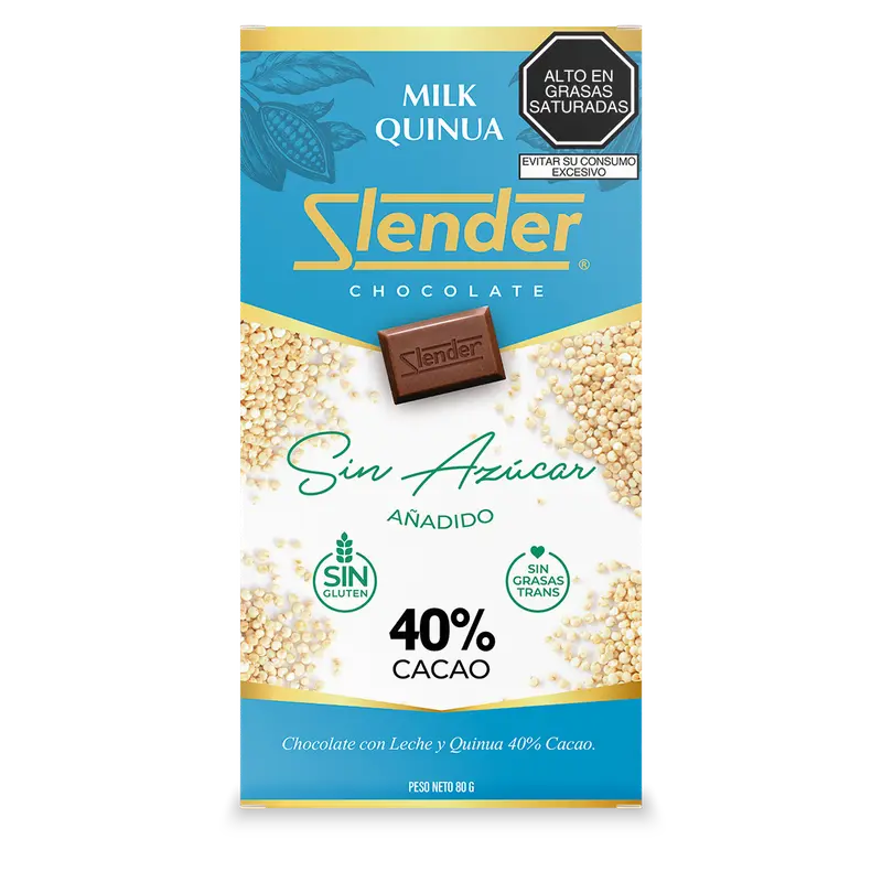 Slender - Milk Quinua (80 gr.) al 40%