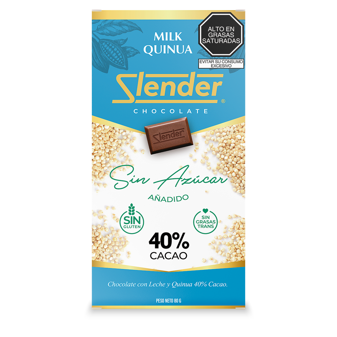 Slender - Milk Quinua (80 gr.) al 40%